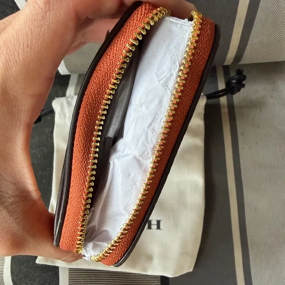 Coach Tan Leather Card Wallet - Picture 4 of 7